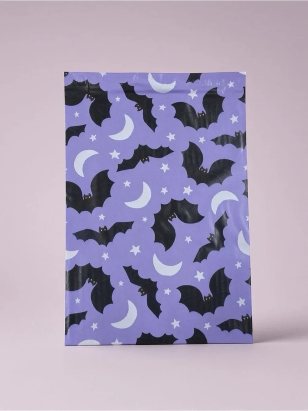 (10) 10x13 Halloween Spooky Bat & Moon Poly Mailers